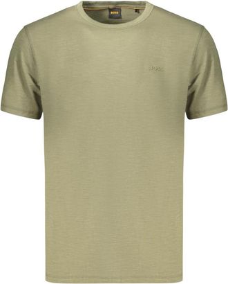 HUGO BOSS Tegood Crew Neck T-shirt - Heren - T-shirts - Groen - XL - Katoen - Tops