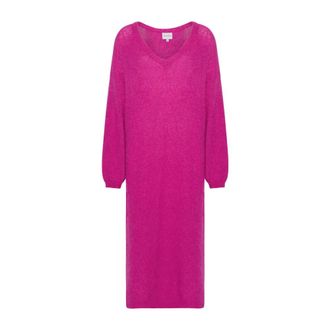 Americandreams Silja Dress - Dames - Kleedjes - Roze - ONE Size - Wol - Kleedjes