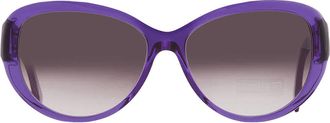 Mykita Brown Gradient Oval Ladies Sunglasses CATHERINE-AMETHYST 908 58
