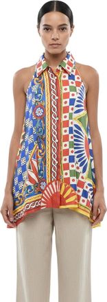 Dolce & Gabbana Multicolor Loose Printed Shirt
