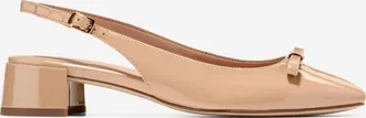 Cole Haan Womens Patsy Bow Slingback Pumps - Beige Size 10.5