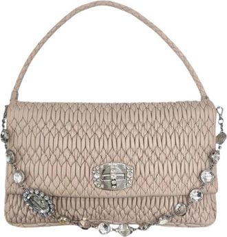 Miu Miu Pre-owned Matelasse Schoudertas - Dames - Vintage Handtas - Roze - ONE Size - Leer - Vintage