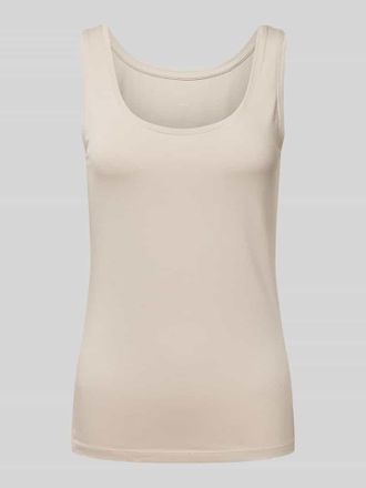 OPUS Tanktop aus Baumwoll-Elasthan-Mix in Beige, Größe 36