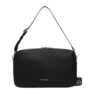Calvin Klein Borsa a tracolla grande Webbing 2x - - Bags - Donna - Nero - ONE SIZE