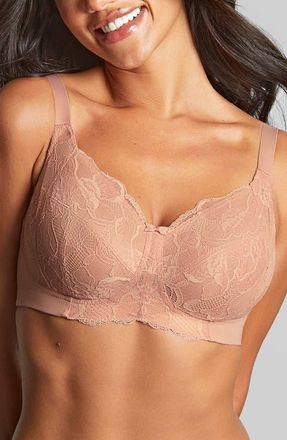 Panache Rocha Full Coverage Lace Side Support Wireless Bra in Misty Rose at Nordstrom, Size 32Dd