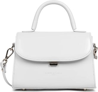 Lancaster Elegante Flap Handtas met Metalen Sluiting - Dames - Handtassen - Grijs - ONE Size - Leer - Tassen
