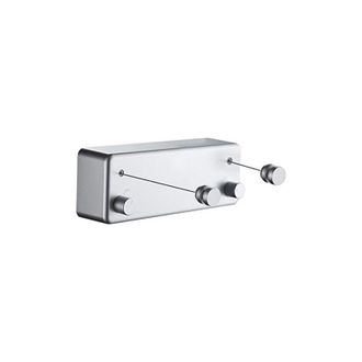OEM Tendedero Retr&aacute;ctil De Doble Alambre De Acero, Invisible, Sin Necesidad De Perforaciones, Para Secar La Ropa, Color Plata, Tendedero De Acero Inoxidab