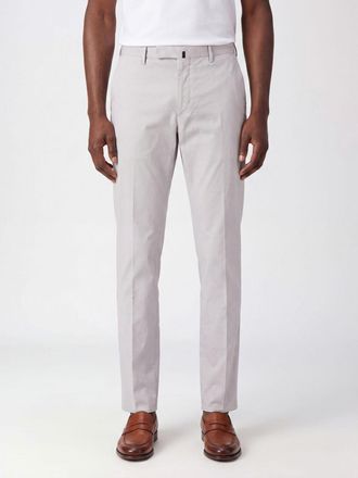 Incotex Pantaloni chino slim fit in cotone stretch con chiusura decentrata