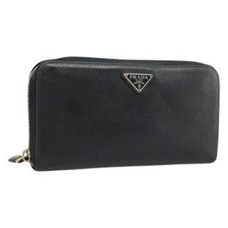 Prada Portafoglio Lungo Pre-owned - - Pre-owned - Donna - Nero - ONE SIZE