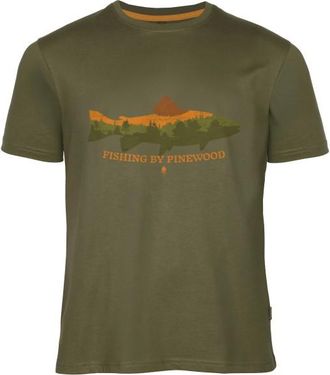 Pinewood Fish T-Shirt T-Shirt f&uuml;r Herren | oliv