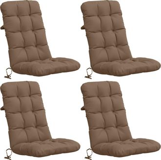 vidaXL Cojines Para Sillas De Respaldo Alto En 4 Piezas Vianen 4 Pcs Vidaxl