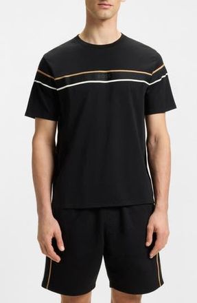 BOSS Iconic Stripe T-Shirt in Black at Nordstrom Rack, Size Xx-Large