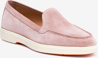 Santoni Mokassins aus Wildleder mit Gummisohlen