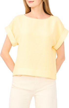 Halogen Stitch Cuff Top in Golden Haze at Nordstrom Rack, Size X-Large