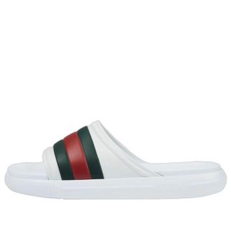 Gucci Web Slide Sandal White Green Red 780286-J8700-9032