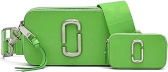Marc Jacobs Tassen, Dames, Groen, ONE Size, Leer, Snapshot Schoudertas