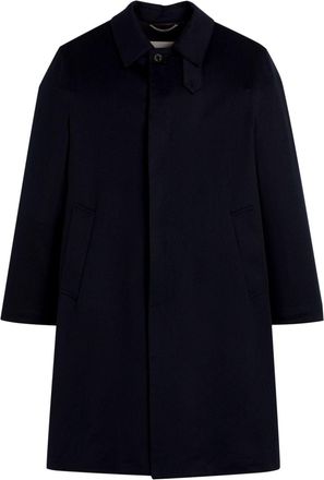 Mackintosh Dunkeld cashmere coat - men - Cashmere/Cupro - 44 - Blue