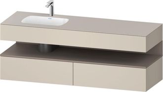 Duravit Qatego Lavabo Encastrado Con Base De Lavabo Consola, - Duravit