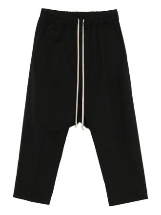 Rick Owens drawstring cropped trousers - Black