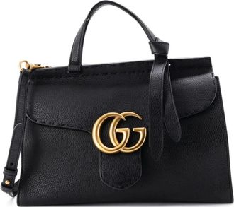 Gucci Borsa a tracolla GG Marmont piccola in pelle - Nero