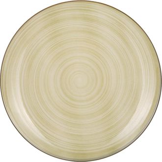 KASANOVA Piatto piano porcellana verde 26,7 cm Petali