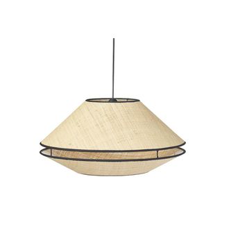 Miliboo L&aacute;mpara Colgante De Rat&aacute;n Natural D50 Cm Koya