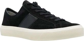 Tom Ford Black Lace-up Sneakers