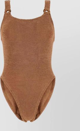 Hunza G domino one-shoulder one-piece swimsuit