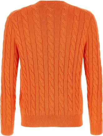 Polo Ralph Lauren Cable-Knit Cotton Sweater - Orange