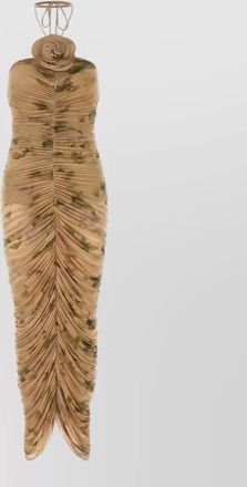 Magda Butrym printed halterneck maxi dress
