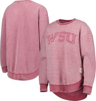 Pressbox Womens Pressbox Crimson Washington State Cougars Ponchoville Pullover Sweatshirt at Nordstrom, Size Medium