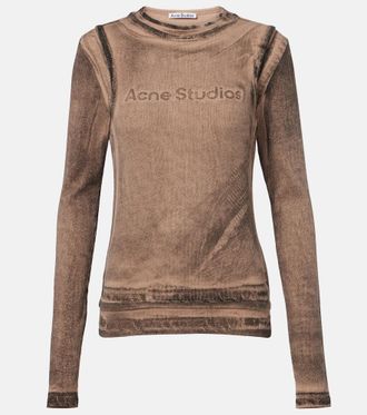 Acne Studios Camiseta en mezcla de algod&oacute;n