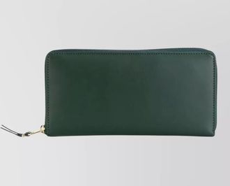 Comme Des Gar&ccedil;ons leather wallet with zip-around and card slots