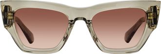 Valentino VLS-166 Oversized Acetate Square Sunglasses - Gray