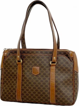 Celine Brown Pvc Tote Bag (Pre-Owned)