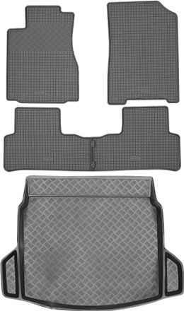 OEM Juego De Alfombrillas De Goma Para Coche Y Alfombrilla Para Maletero Para Honda Cr-v Iv Suv (2012-2018)