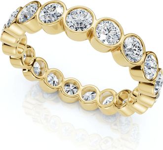 Pompeii3 2Ct Bezel Set Diamond Eternity Wedding Ring 14k Gold of Platinum Lab Grown