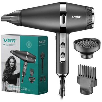 Trade Shop Trade Shop Traesio - MaxTech - Asciugacapelli Professionale 1800-2200w Pettine Styling Ugello Concentratore V-451