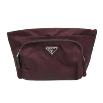 Prada Pre-owned Clutches, female, Red, Size: ONE SIZE Pre-owned Vintage Pouch