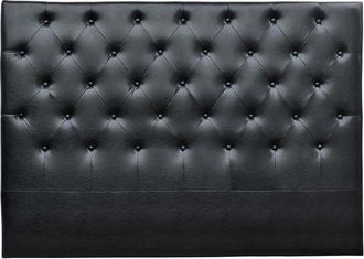 Habitat et Jardin Cabecero de cama acolchado 160cmDéco en pvc - Gris negro