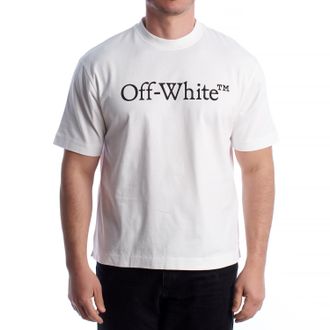 Off-white Grote Boekachtige Korte Mouwen T-Shirt