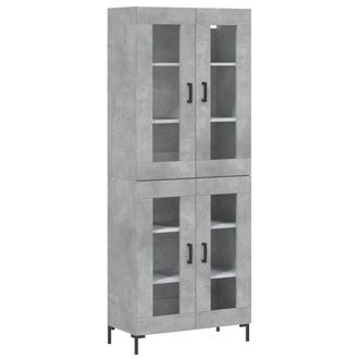 Berkfield Home Highboard Concrete Grey 69.5x34x180 cm Engineered Wood