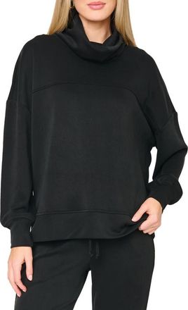 Gibsonlook Cowl Neck Sweatshirt in Black at Nordstrom, Size Xx-Large