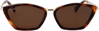 Max Mara Stijlvolle zonnebril voor vrouwen - Miller 7 - Dames - Zonnebrillen - Bruin - 54 MM - Accessoires