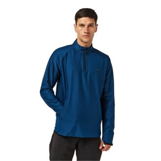 HUGO BOSS Heren Regular Raglan Active Sweatshirt (Blauw)