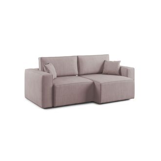 Divani.Store Morfeo Sof&aacute; Con Asiento Extra&iacute;ble En Tela Impermeable 215 Cm Rosa