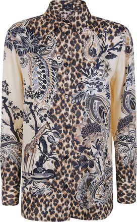 Etro Shirt Silk Fancy Beige
