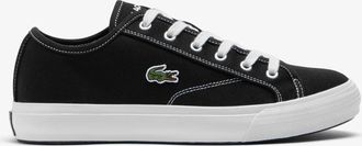 Lacoste Heren Backcourt Canvas Lage Sportschoenen (Zwart)