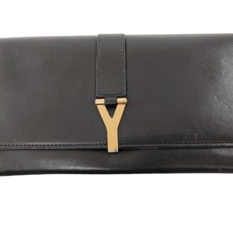 Saint Laurent Brown Leather Wallet (Bi-Fold) (Pre-Owned)