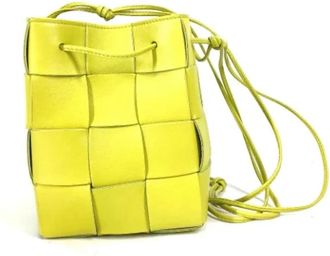 Bottega Veneta Tweedehands leren schoudertassen - Dames - Vintage Schoudertas - Groen - ONE Size - Leer - Vintage